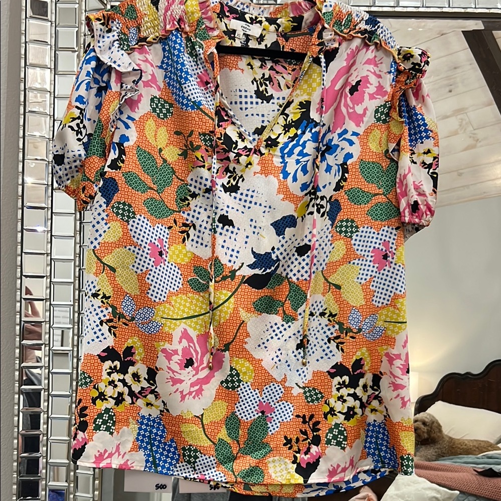 Floral Multicolor Women's Top